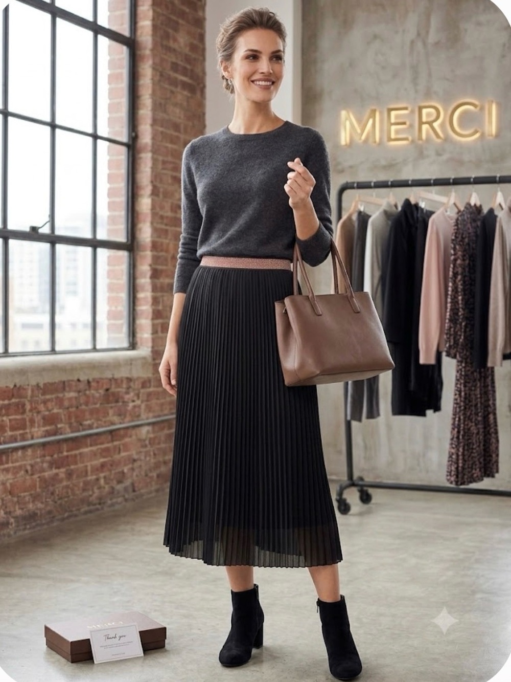 ECO Fashion Italia NWT Pleated Mesh Midi Skirt